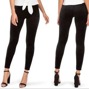 SPANX Velvet High Waist Black Leggings Size Large -like new